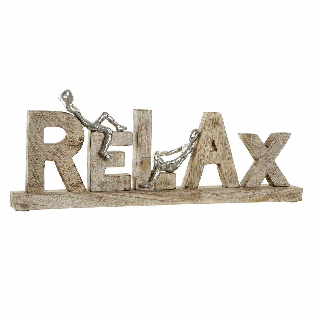 Декоративная фигура DKD Home Decor Relax Серебристый Алюминий (58 x 7 x 22 cm)
