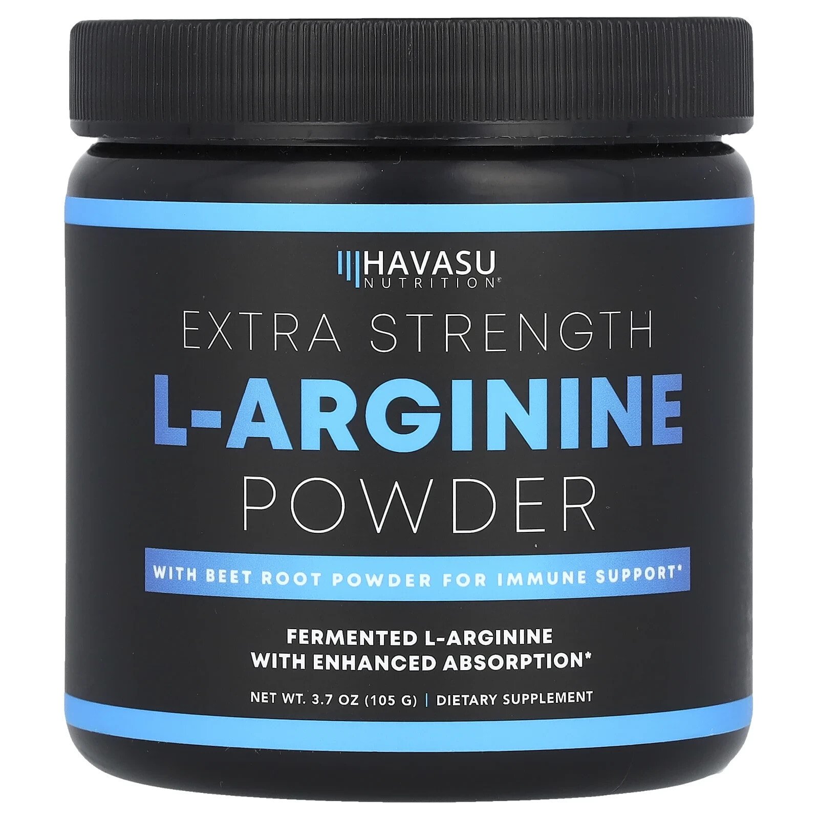 L-Arginine Powder, Extra Strength, 3.7 oz (105 g)