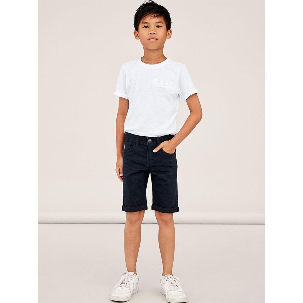 NAME IT Sofus Tax Long Denim Shorts