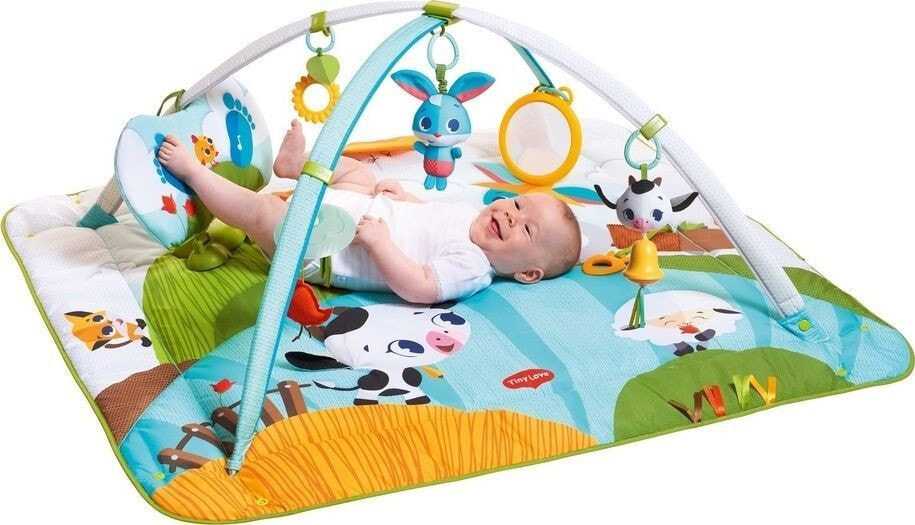 Детский гимнастический коврик Tiny Love Ферма, с арками и игрушками, с 18 развивающими занятиями, с музыкальной панелью