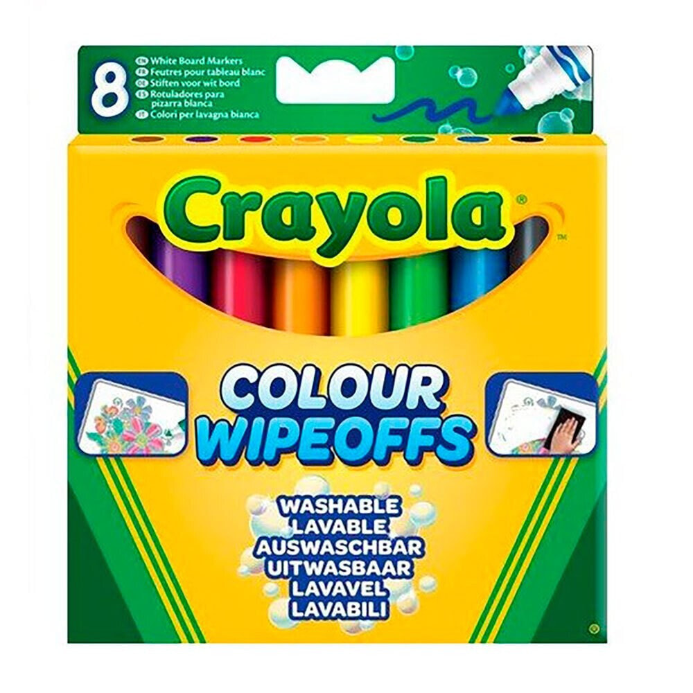 CRAYOLA 8 Washable Markers For White Slate