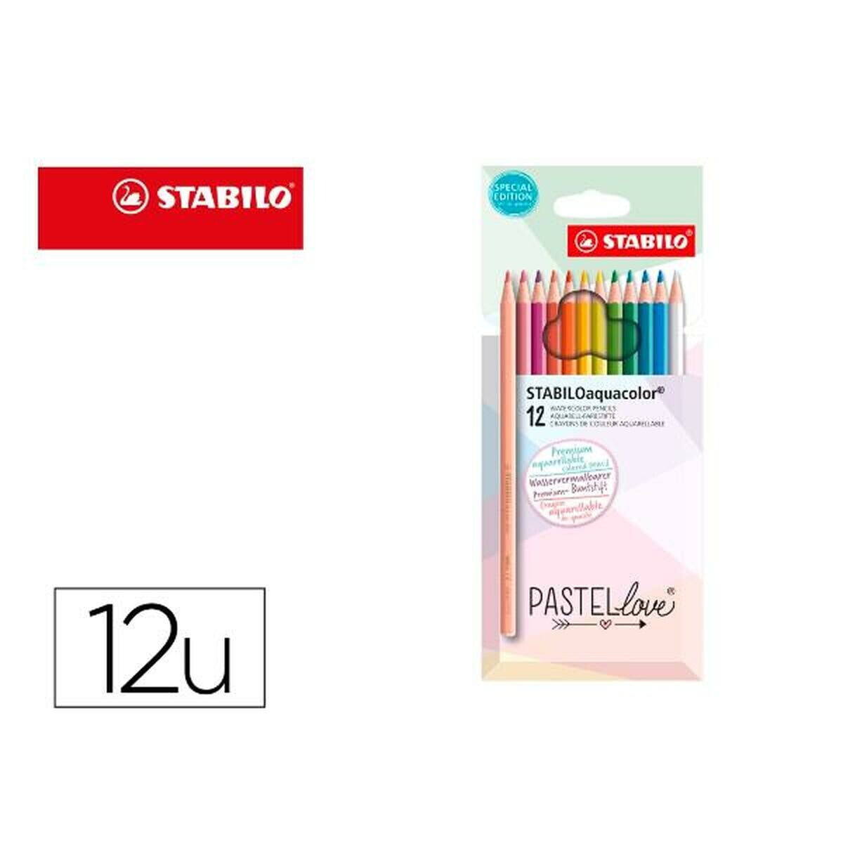 STABILO STABILOaquacolor Разноцветный 12 шт 1612/7