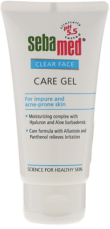 Feuchtigkeitsspendendes Gesichtsreinigungsgel für unreine und zu Akne neigende Haut - Sebamed Clear Face Gel Moisturizing And Soothing Gel