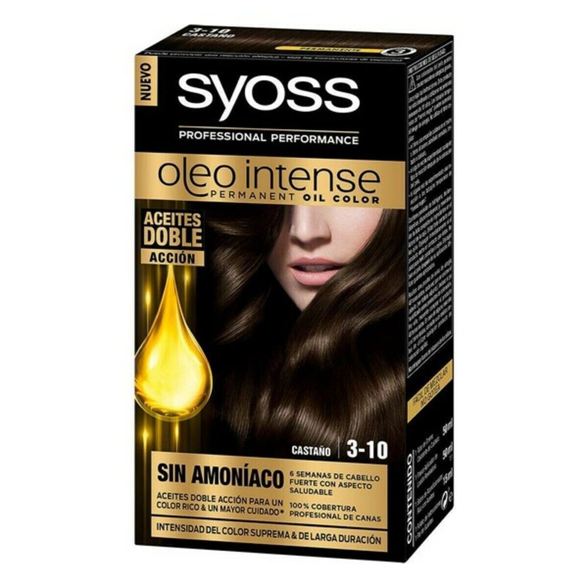 Постоянная краска Syoss Olio Intense Без аммиака Nº 3,10 Каштановый