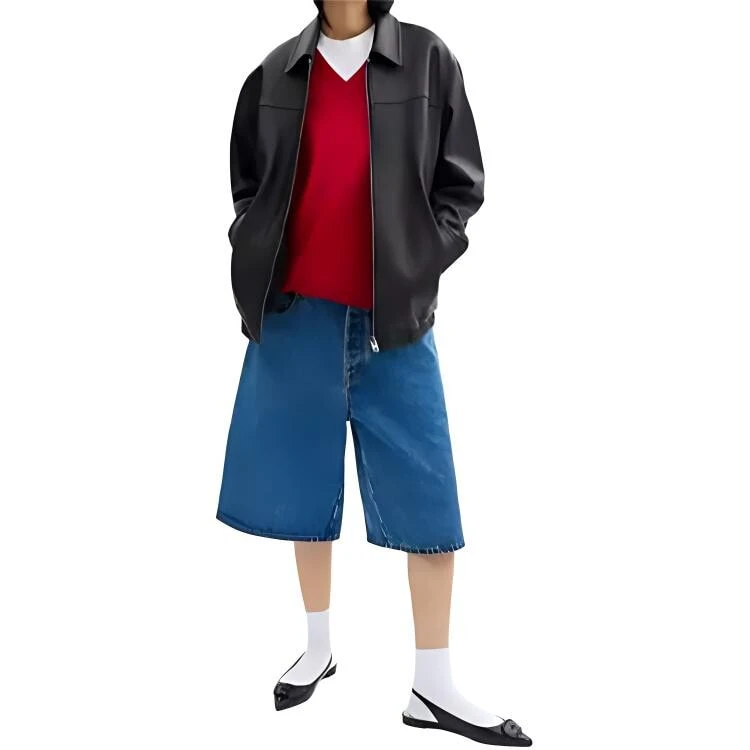 COACH SS24 Leather Jacket Women's Black