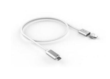 LMP 17463. Длина кабеля: 3 м, Разъем 1: USB C, Разъем 2: USB C, Цвет товара: Серебристый