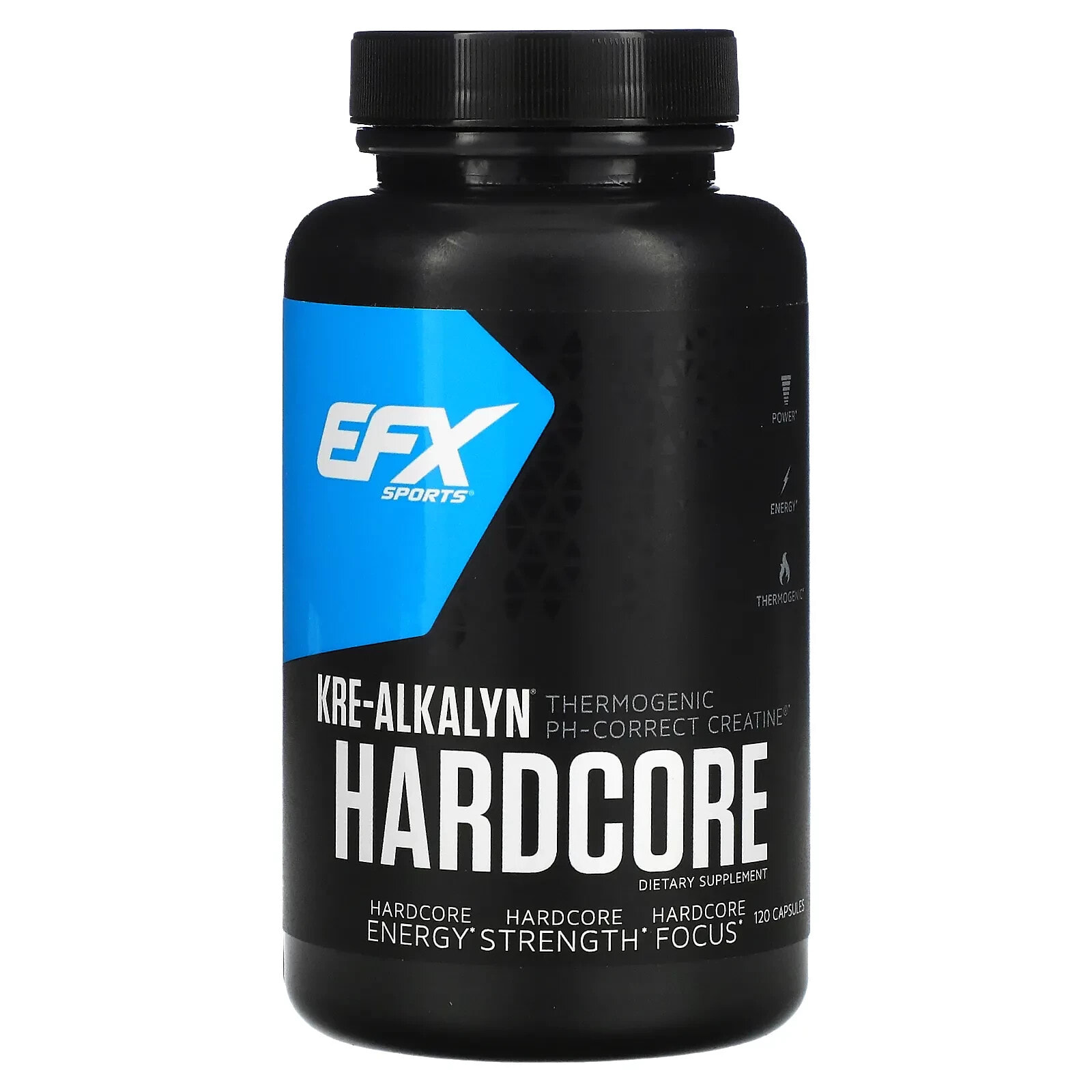 EFX Sports, Kre-Alkalyn Hardcore, 120 Capsules