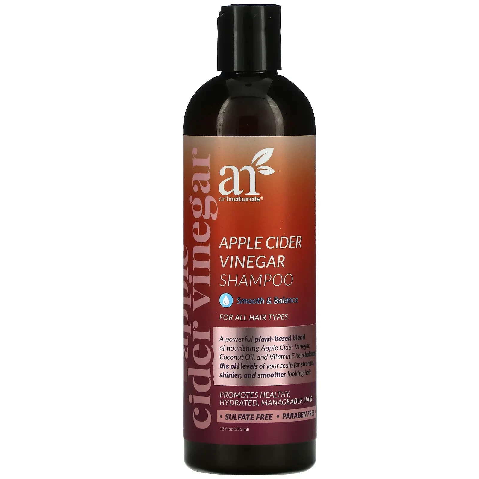 ArtNaturals Apple Cider Vinegar Shampoo Шампунь с яблочным уксусом для всех типов волос 355 мл