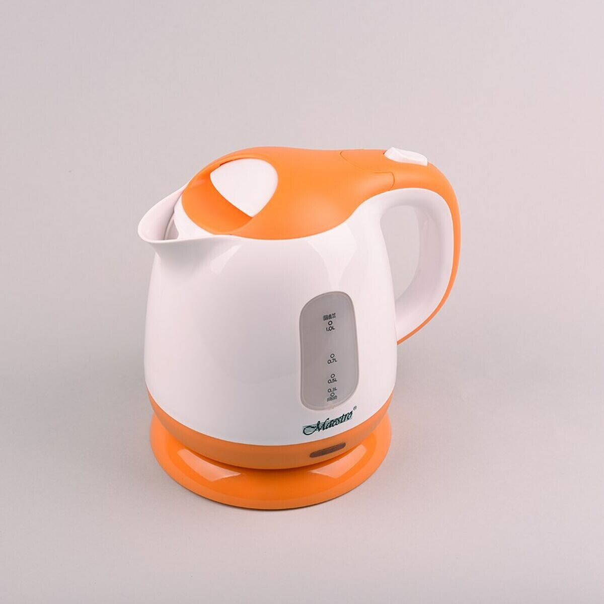 Kettle Feel Maestro MR012 White Orange Plastic 1100 W 1 L