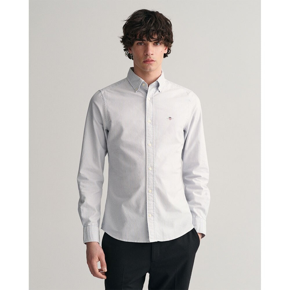 GANT Slim Oxford Banker Stripe Long Sleeve Shirt