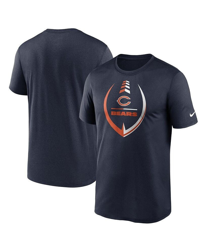 Nike men's Navy Chicago Bears Icon Legend Performance T-shirt