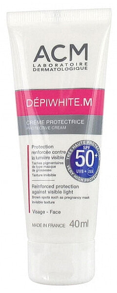 Sonnenschutzcreme für das Gesicht LSF 50+ - ACM Laboratoire Depiwhite.M Protective Cream SPF 50+