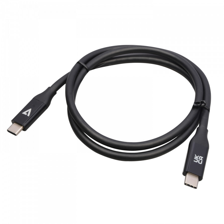 V7 V7USB4-80CM USB кабель 0,8 m USB C Черный CB55384