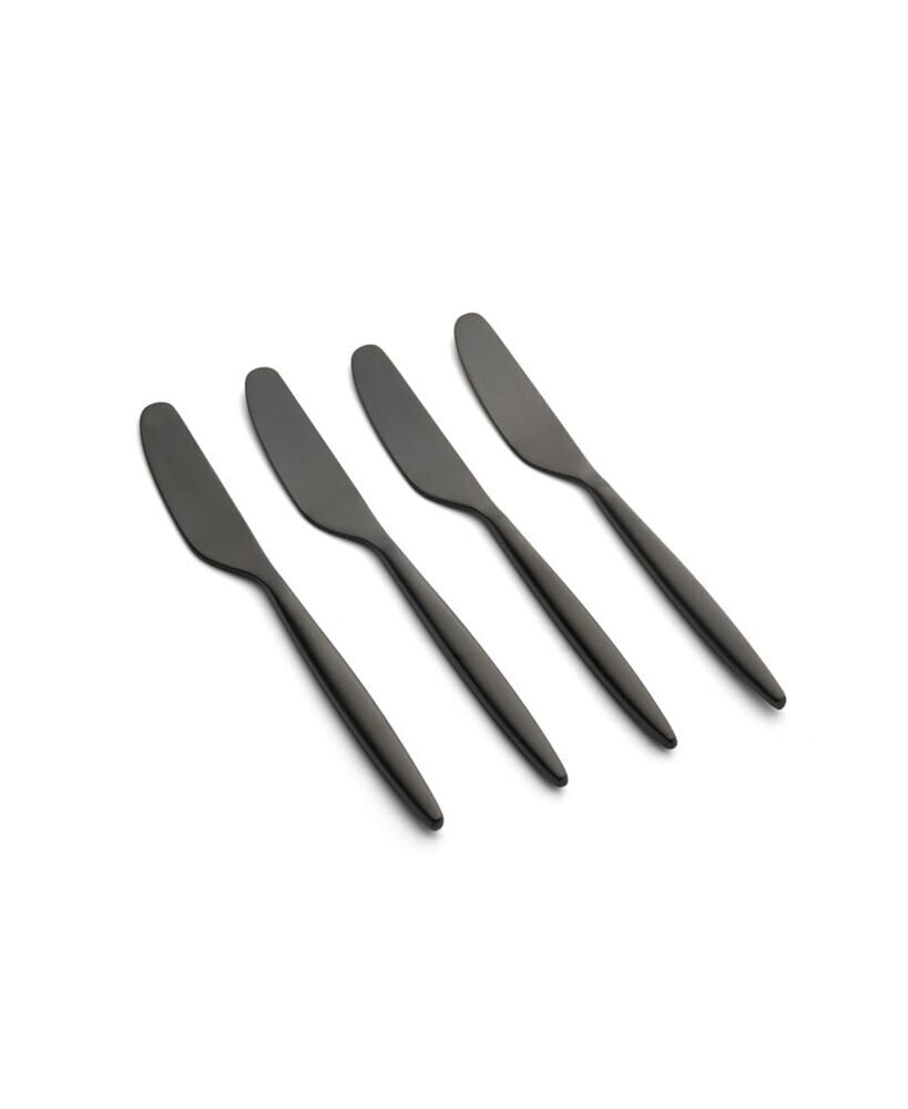 Cambridge Silversmiths gaze Black Satin Spreaders Set, 4 Piece