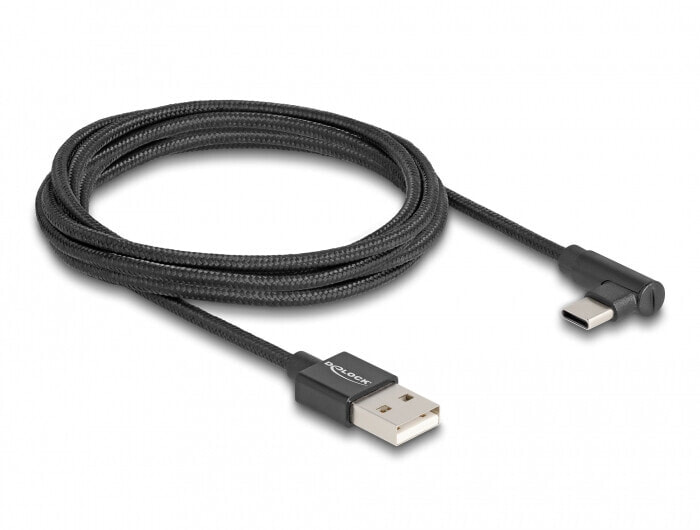 80031 - 2 m - USB A - USB C - USB 2.0 - 480 Mbit/s - Black