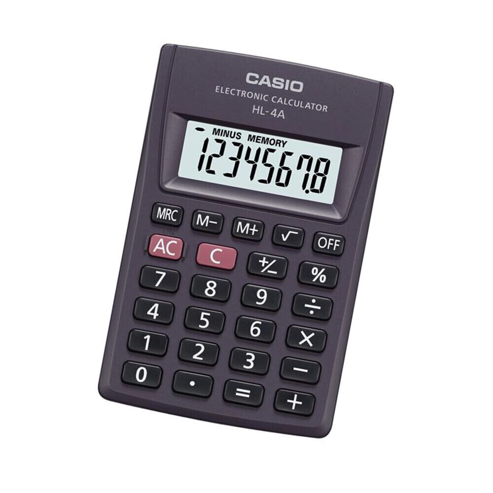 Калькулятор Casio HL-4A Серый Смола (8 x 5 cm)
