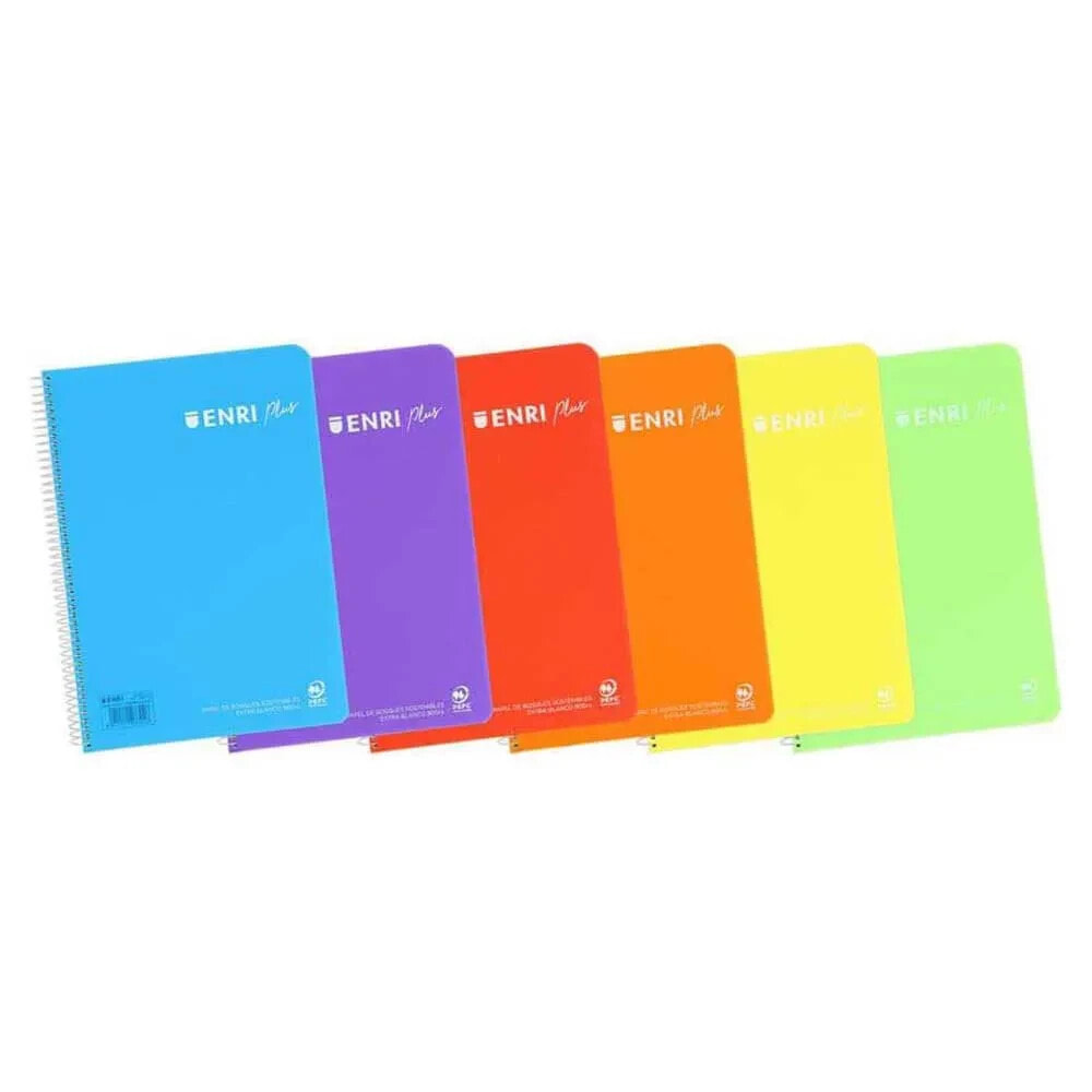 ENRI Sheet 1 Line Spiral Notebook 5 Units