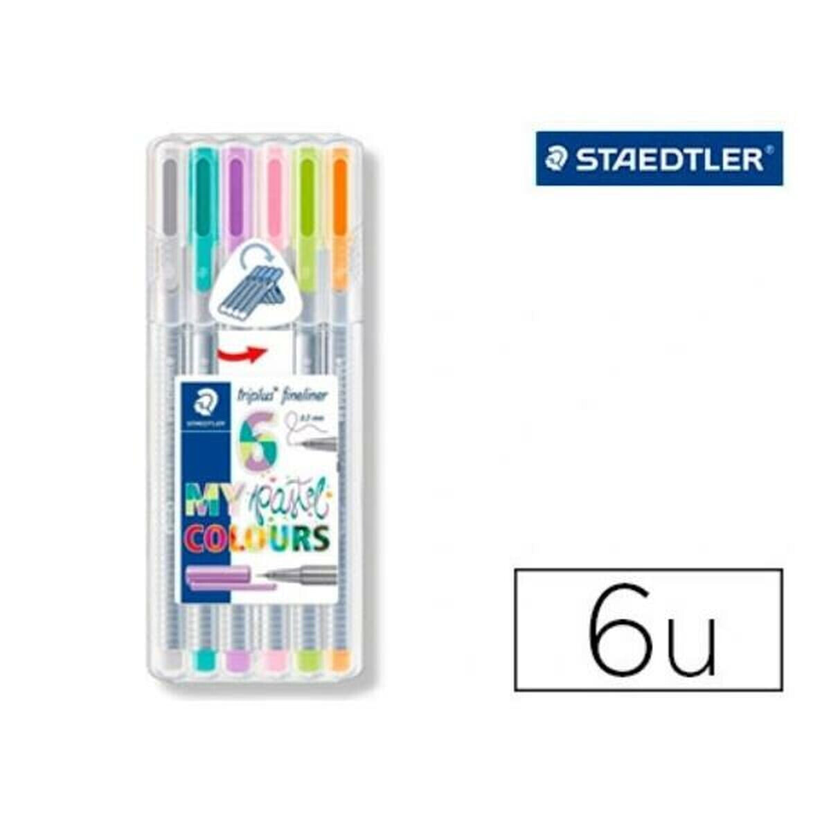 Set of Felt Tip Pens Staedtler 334 SB6CS3 (6 Units)