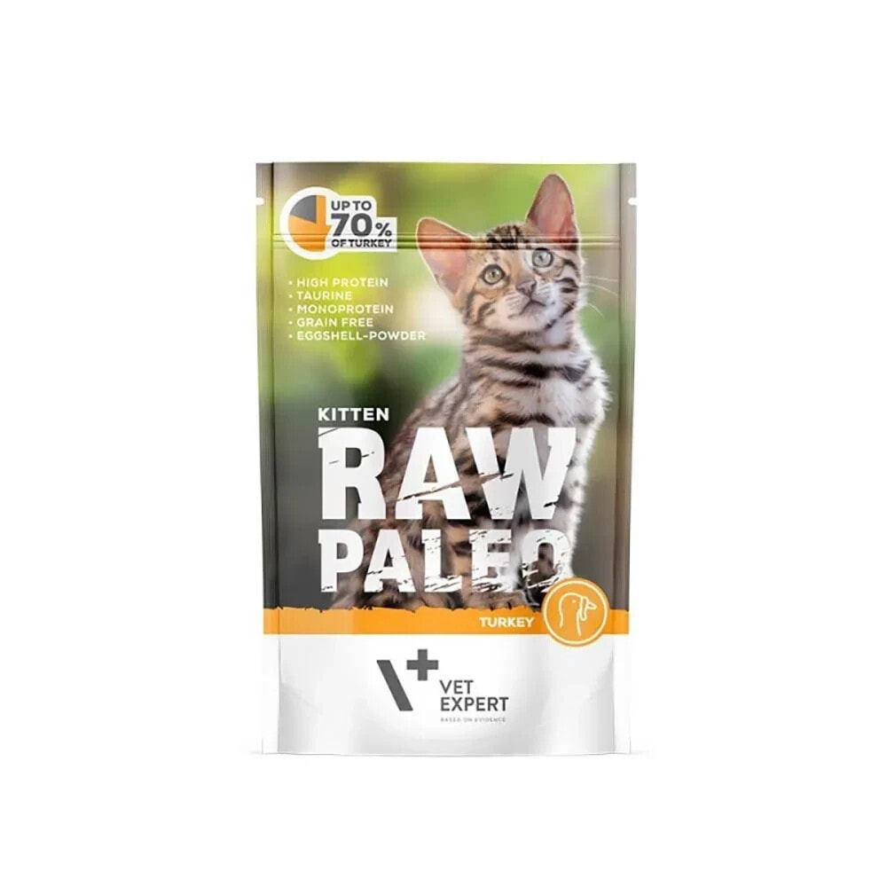 RAW PALEO Turkey wet kitten food 100g