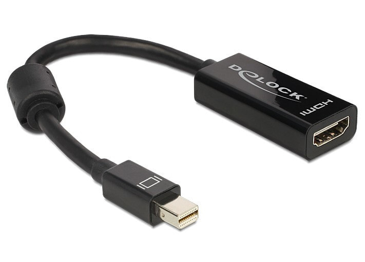 DeLOCK Adapter mini Displayport / HDMI mini Displayport 20-pin M HDMI 19-pin FM Черный 65099