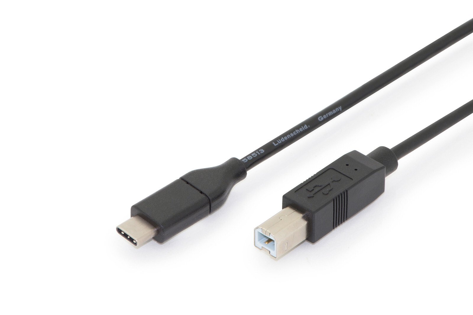 ASSMANN Electronic AK-300150-018-S USB кабель 1,8 m 2.0 USB C USB B Черный