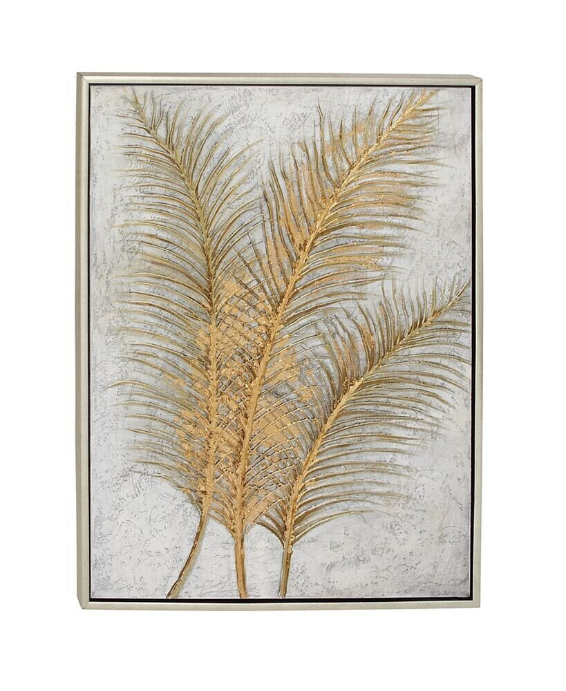 CosmoLiving by Cosmopolitan Gold Glam Canvas Wall Art, 48 x 36