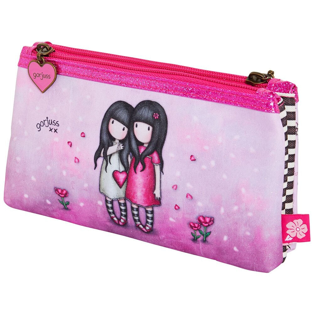 SANTORO LONDON Gorjuss Sparkle & Bloom Double Pencil Case