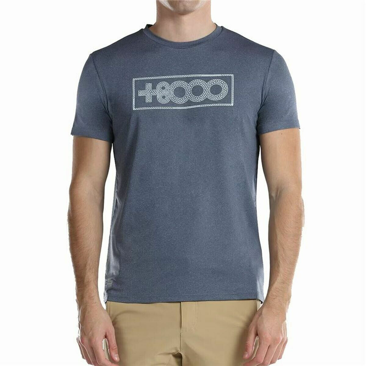 Men’s Short Sleeve T-Shirt +8000 Uyuni Grey
