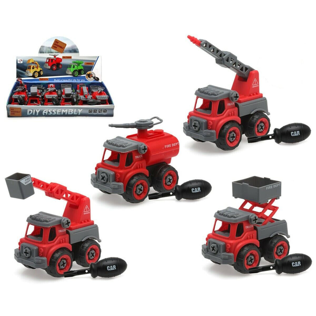 Lorry Fire Dept Red