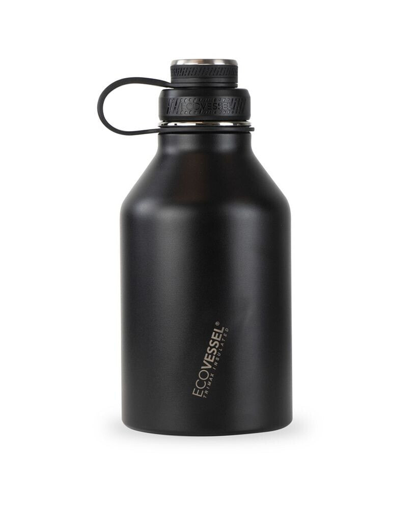 Boss Trimax Insulated Stainless Steel Growler Bottle and Infuser, 64 oz