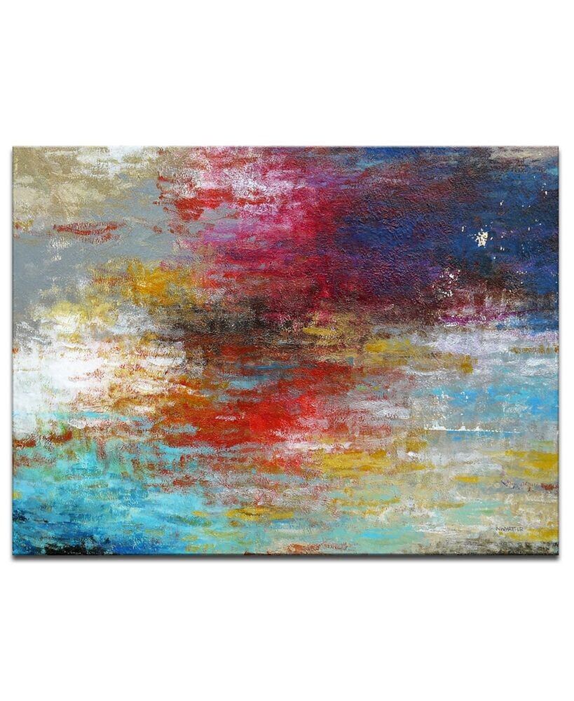 'Currents 1' Abstract Canvas Wall Art, 20x30