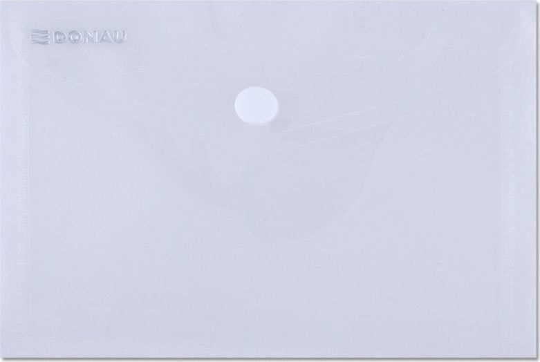 Donau DONAU Envelope folder with clasp, PP, A6, 180 micron, smoky