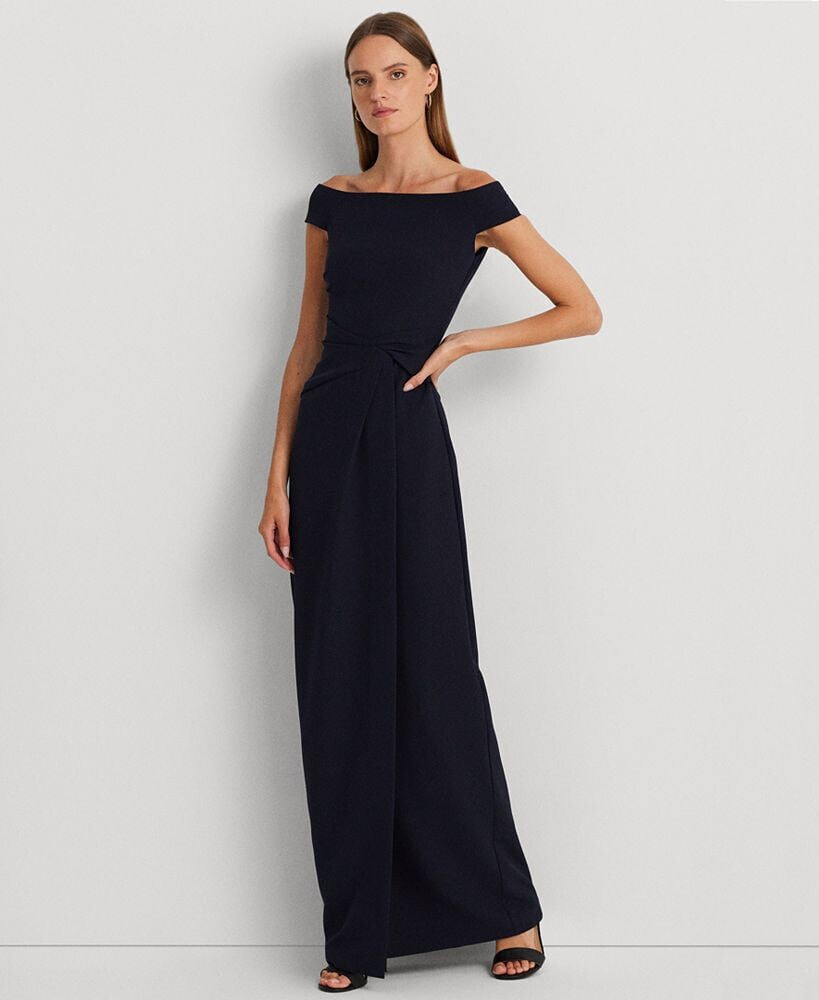 Lauren Ralph Lauren women's Off-The-Shoulder Gown