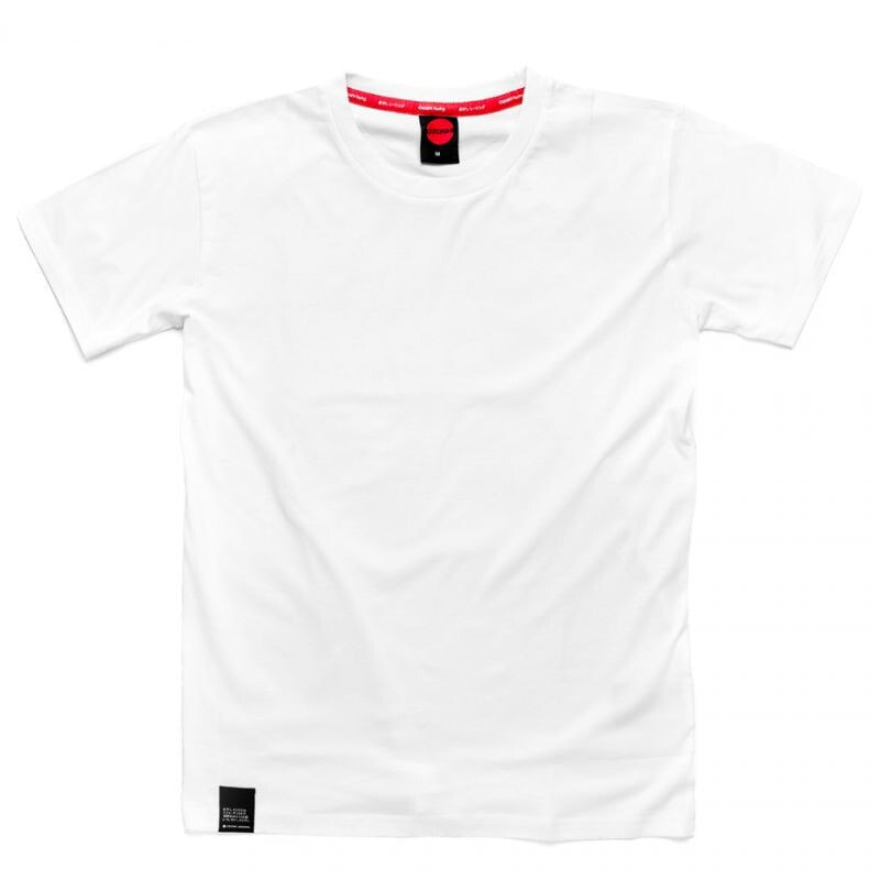 Мужская футболка повседневная белая однотонная Ozoshi Blank Masaru M O20TSBR008-ADD