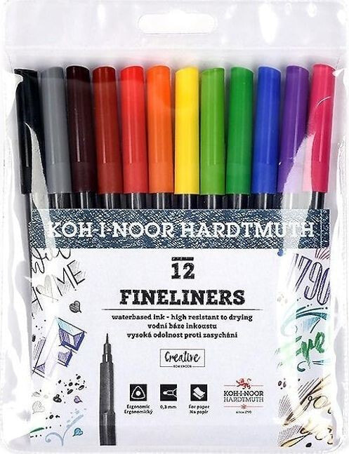 Письменная ручка Koh-I-Noor Koh I Noor Cienkopisy 12 kolorów
