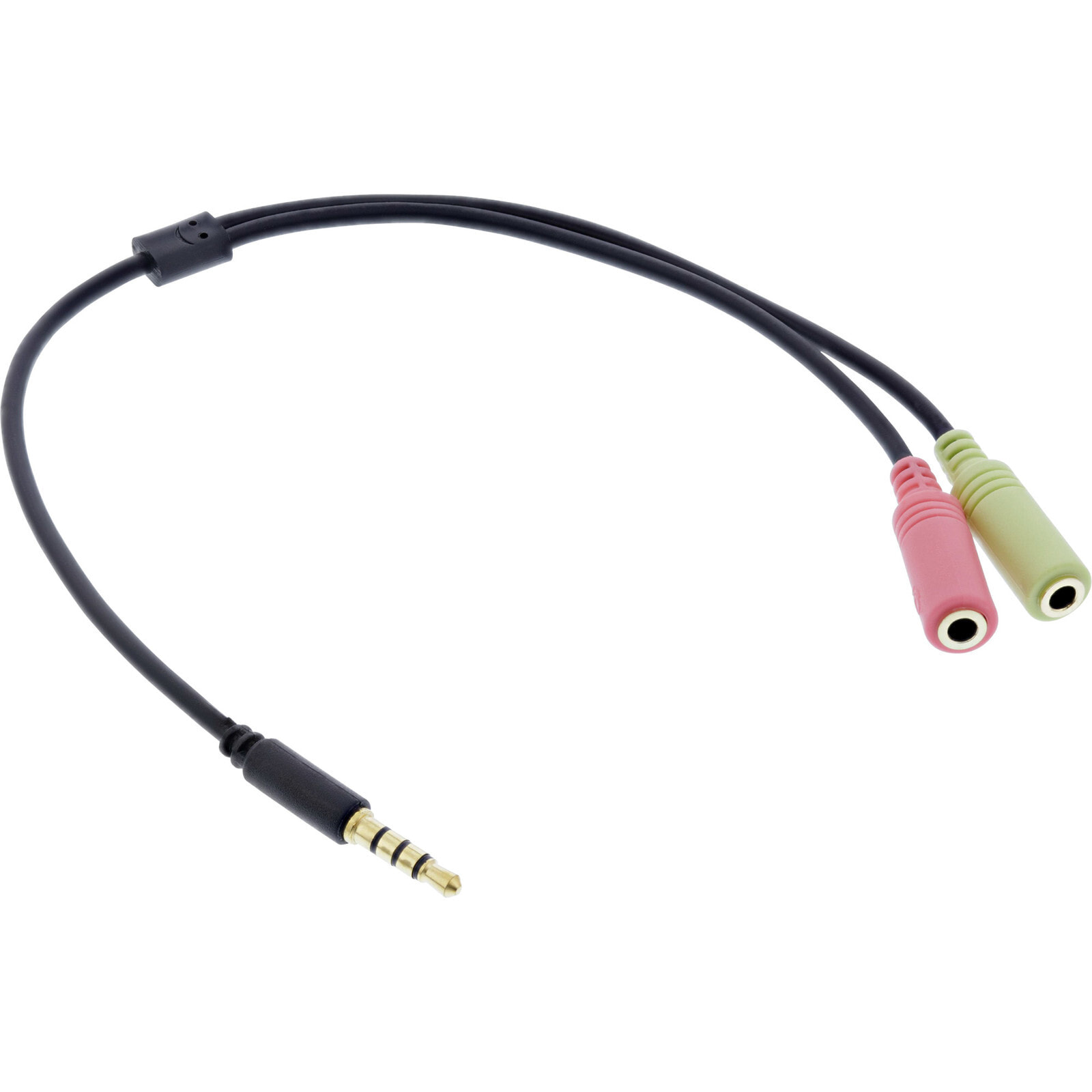 InLine 2m, 3.5mm/2x3.5mm аудио кабель 3,5 мм 2 x 3,5 мм Черный 99302K