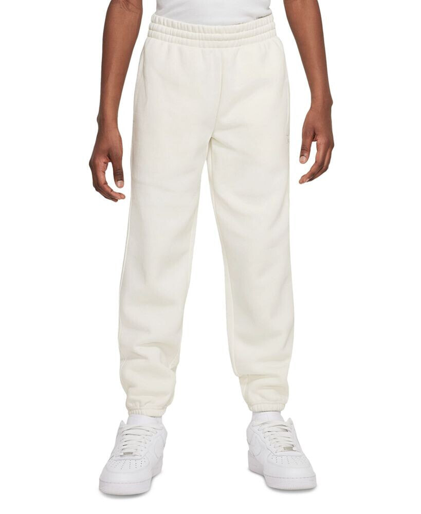 Nike air Big Kids Logo-Print Brushed Fleece Sweatpants