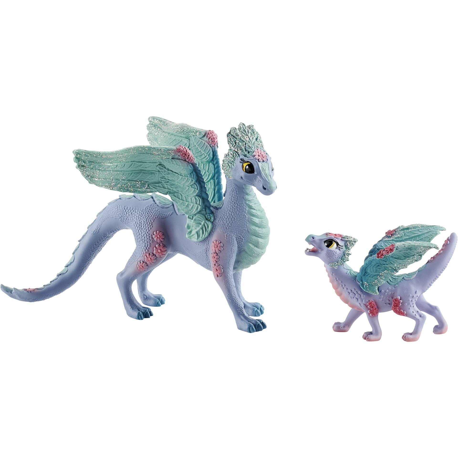 Игровой набор Schleich Цветочный дракон с детенышем