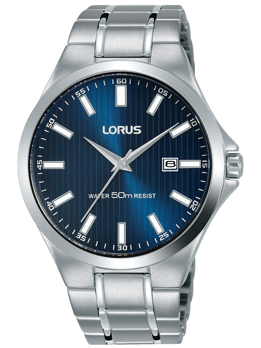 Мужские наручные часы с серебряным браслетом Lorus RH993KX9 Classic Mens 40mm 5ATM