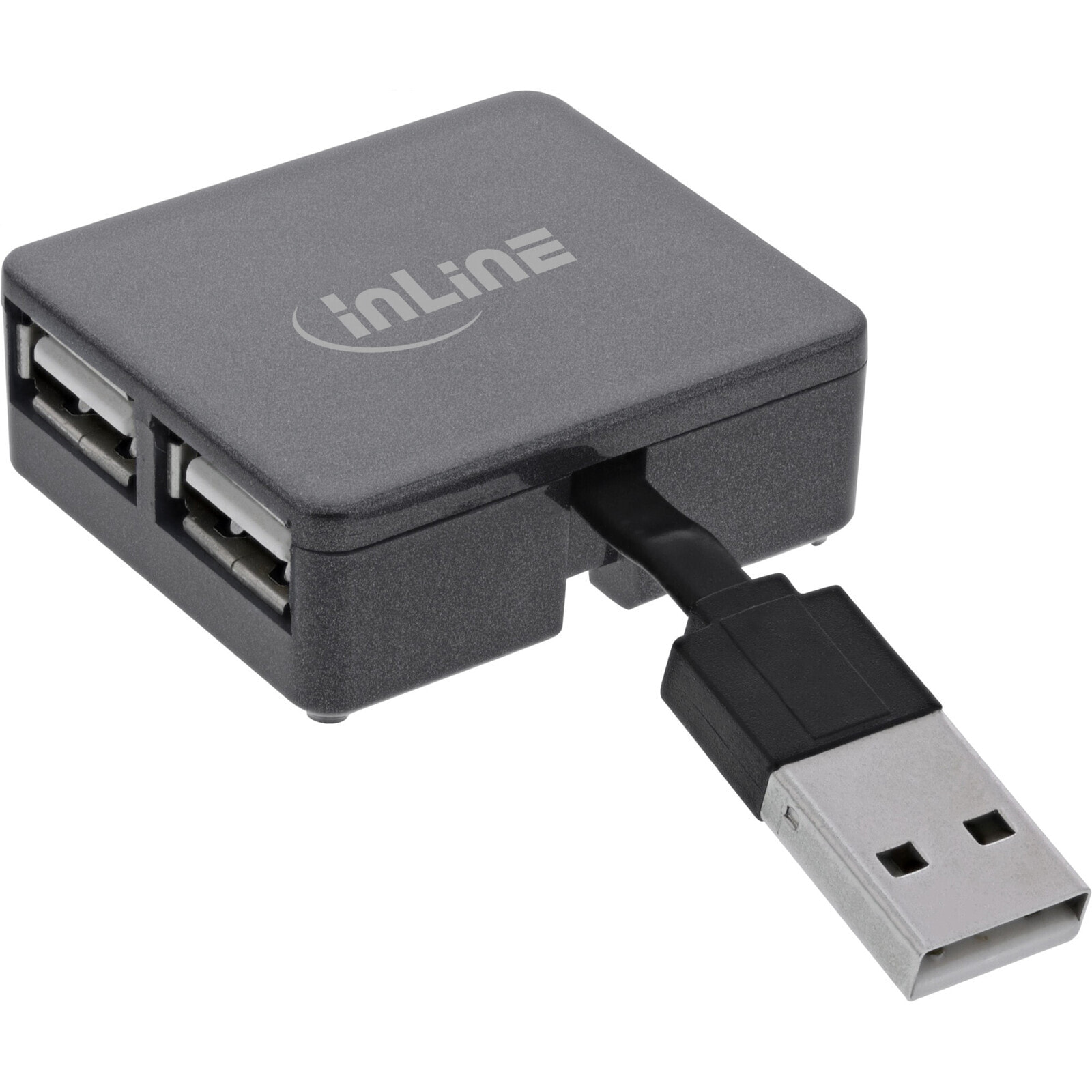 USB 2.0 4-Port Hub - USB-A male to 4x USB-A female - cable 4cm