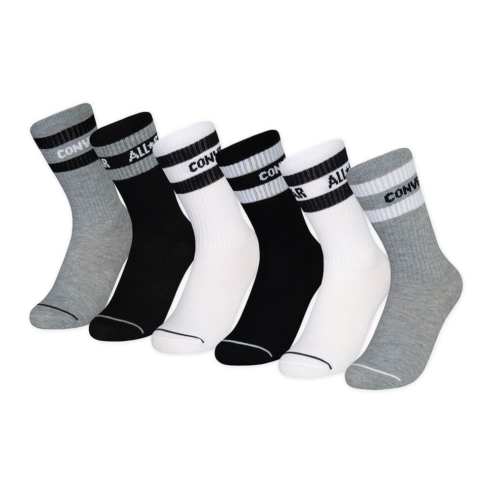 CONVERSE KIDS Basic Wordmark Crew socks 6 Pairs