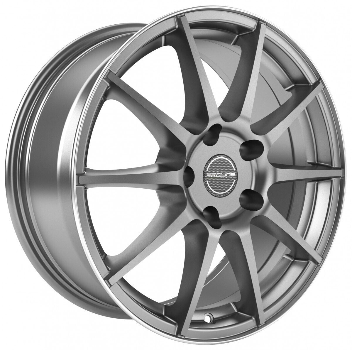 Колесный диск литой Proline UX100 grey rim polished 7.5x18 ET38 - LK4/100 ML63.3