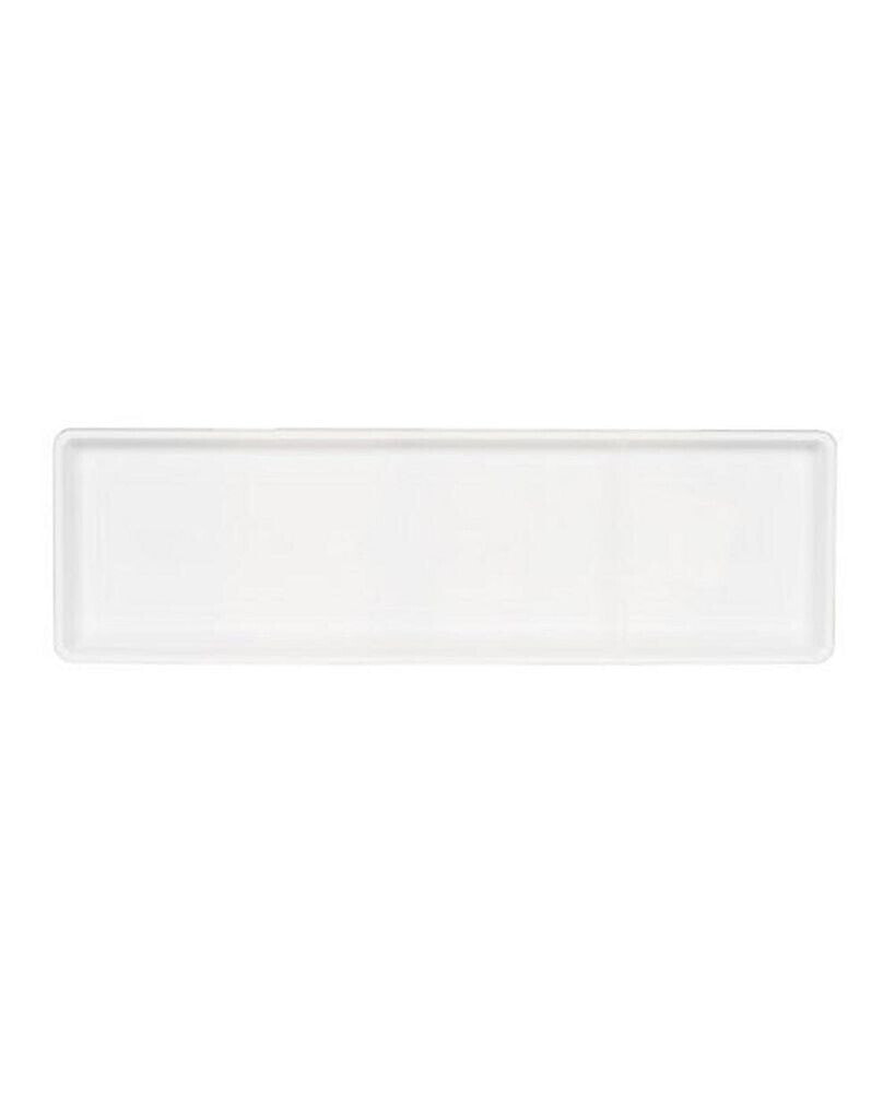 Novelty countryside Flower Box Tray, White, 24-Inch