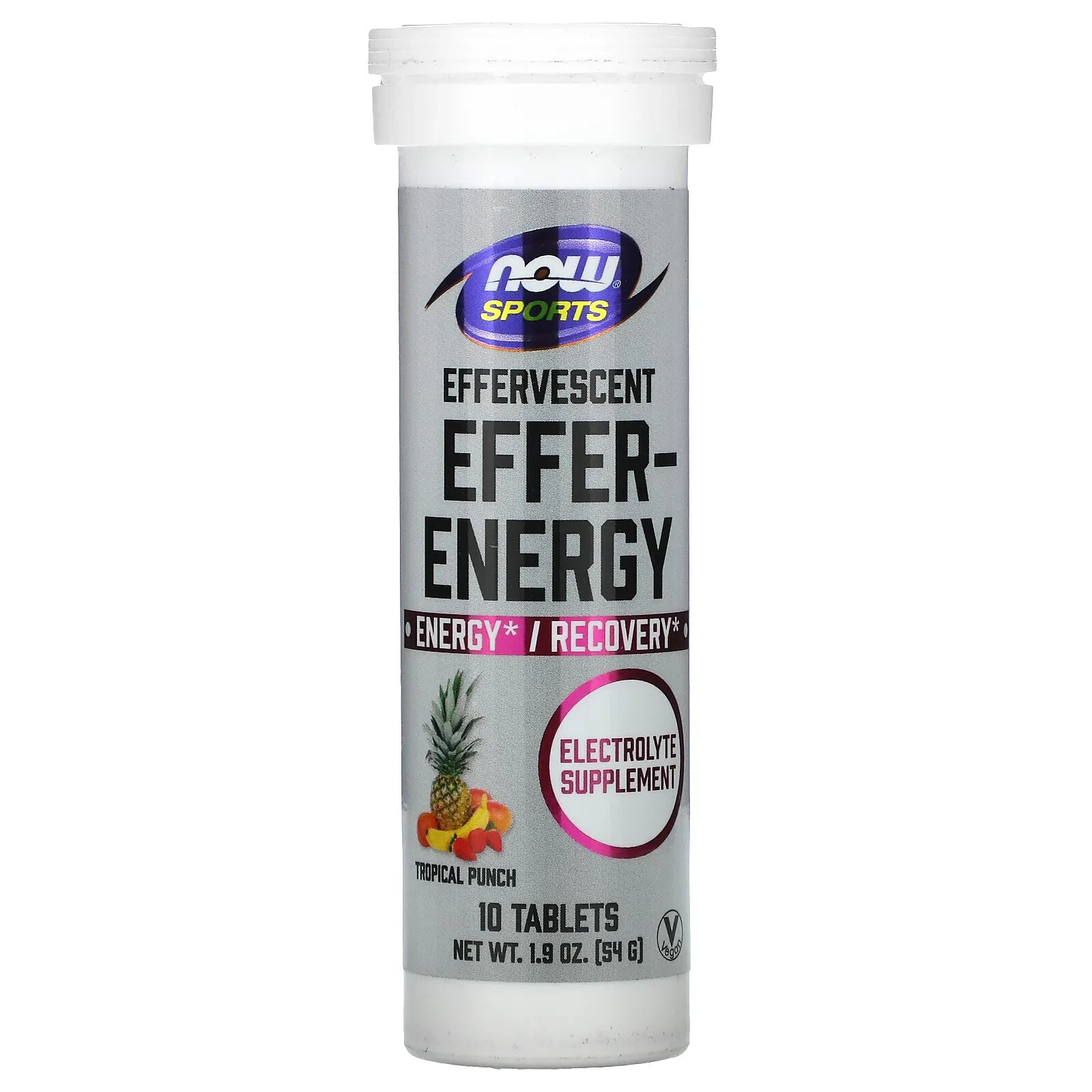 Sports, Effer-Energy, Tropical Punch, 10 Tablets, 1.9 oz (54 g)