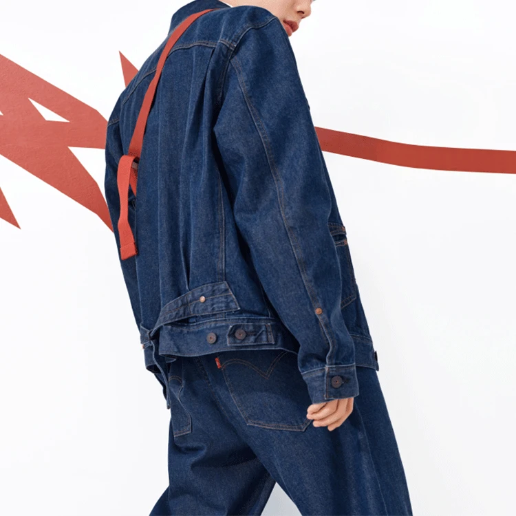 Levis Denim Jackets Men Blue