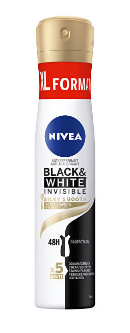Nivea Black & White Invisible Antiperspirant Spray Невидимый антиперспирант-спрей 200 мл