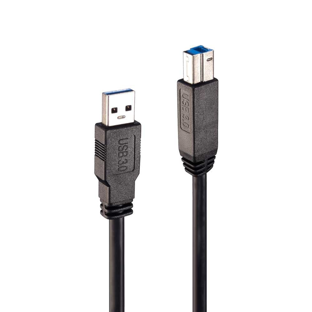 Lindy 43098 USB кабель 10 m 3.2 Gen 1 (3.1 Gen 1) USB A USB B Черный