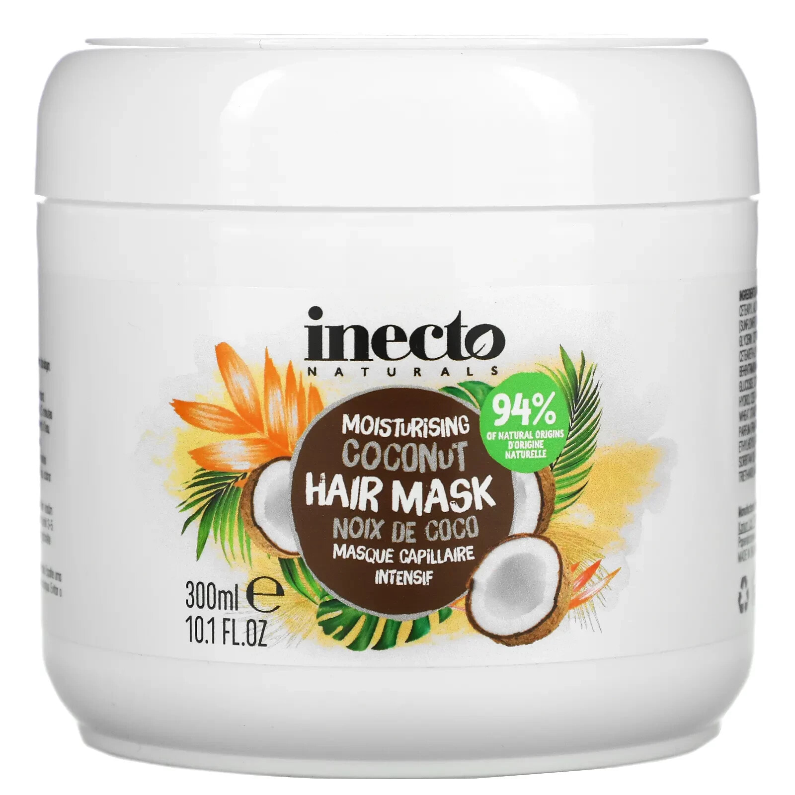 Inecto Moisturising Coconut Hair Mask Увлажняющая маска с кокосовым маслом 300 мл