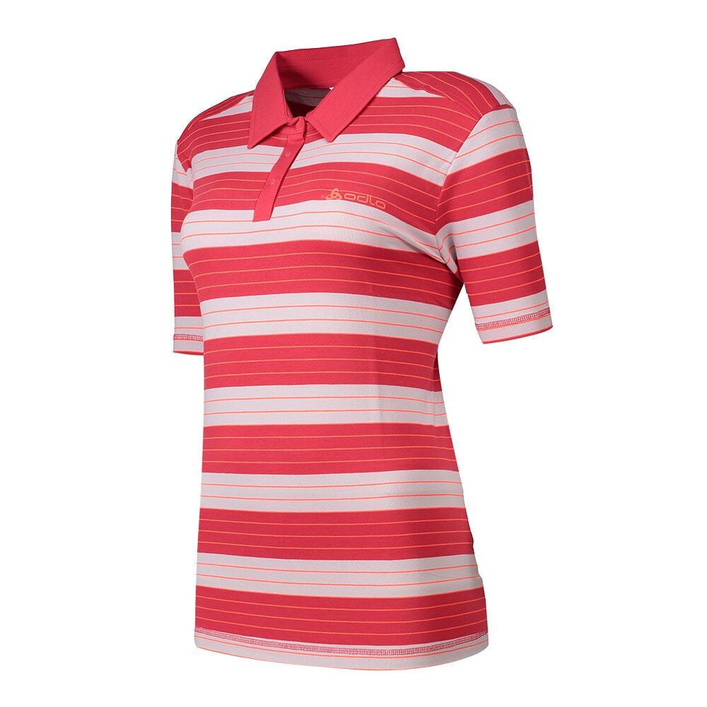 ODLO Stripes Custom Short Sleeve Polo Shirt