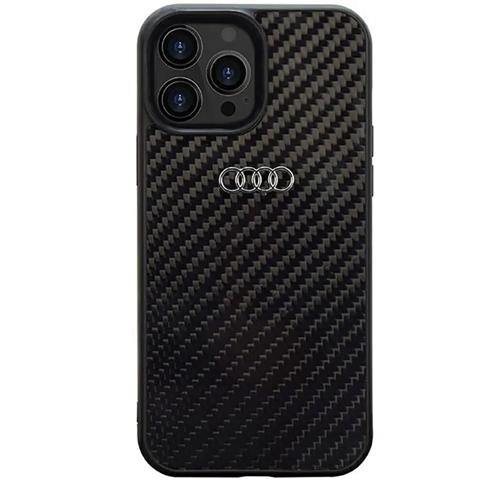 AUDI Carbon Fiber iPhone 14 Pro Max 6.7 Autpupcip14Pmr8D2Bk phone case